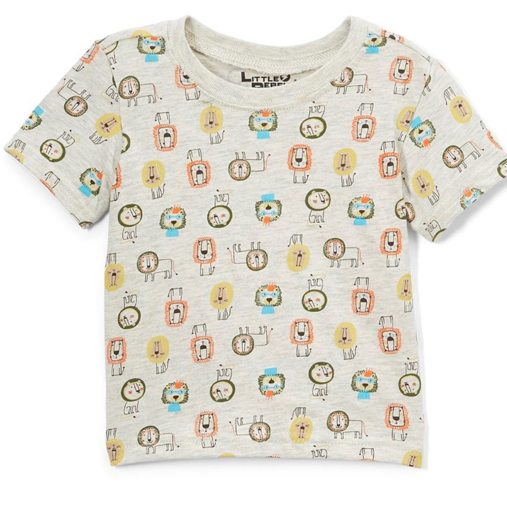 Beige Lion Tee & Brown ‘Jungle King’ Shortalls - Picture 2 of 3
